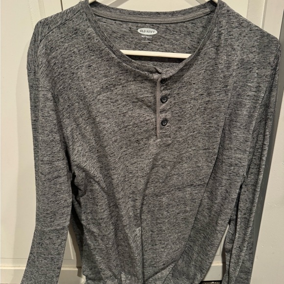 Old navy gray Henley t shirt - Picture 1 of 3